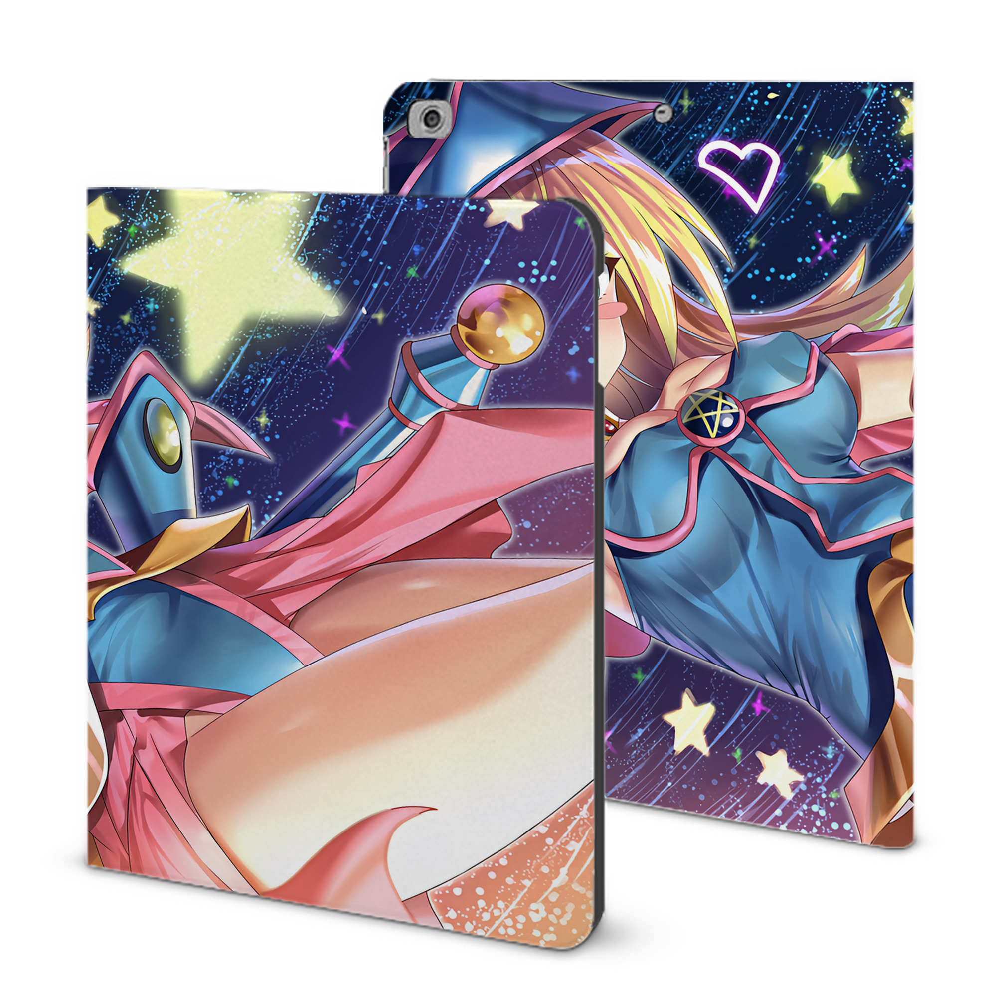 （画像用） 遊☆戯☆王 Yu-Gi-Oh! IPad ケース ブック型 PUレザー TPU 耐衝撃 軽量 薄型 ペン収納なし 全面保護 IPad 各モデル対応